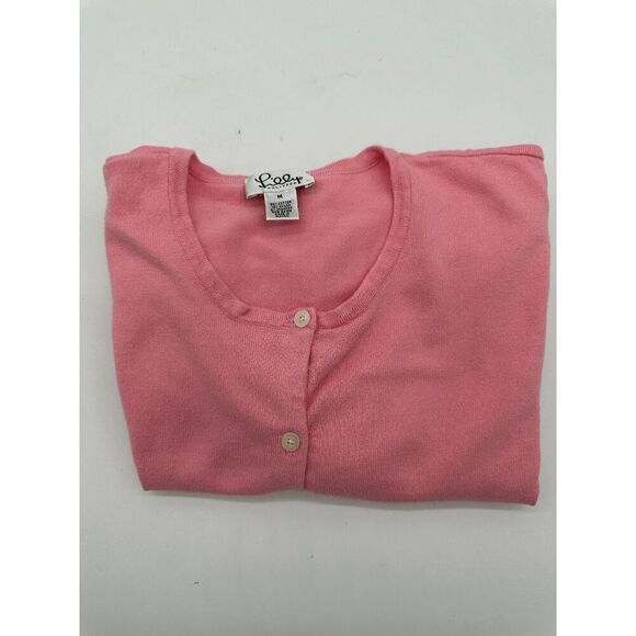 Lilly Pulitzer Cardigan for Women Button Down Sz M Crew Neck Pink - Picture 5 of 7